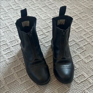 Equistar black riding boots size 3C